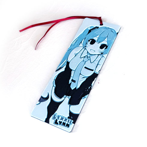 Vocaloid - Hatsune Miku // 3d Printed Glow Bookmark
