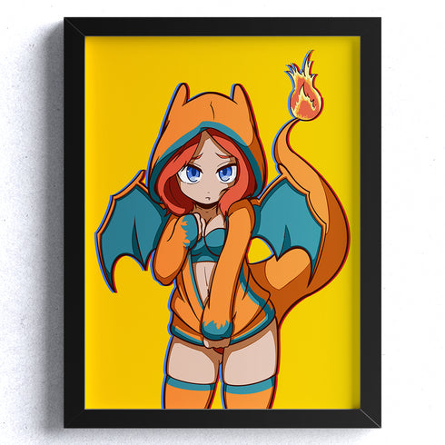 Pokemon - Chibizard // Archival Quality 11x17 Art Poster
