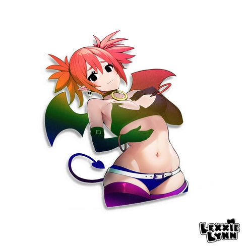 Disgaea - Etna // Glossy Spot Holographic Vinyl Decal/Sticker