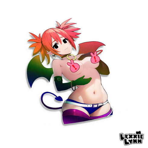Disgaea - Etna NSFW // Glossy Spot Holographic Vinyl Decal/Sticker