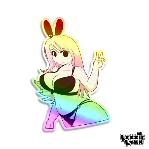 Lexxie Lynn - Beach // Glossy Holographic Vinyl Sticker