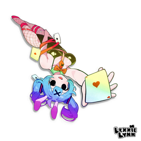 Vocaloid - Hatsune Miku - Rabbit Hole // Glossy Spot Holographic Vinyl Decal/Sticker