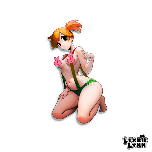 Pokemon - Misty NSFW // Glossy Spot Holographic Vinyl Decal/Sticker